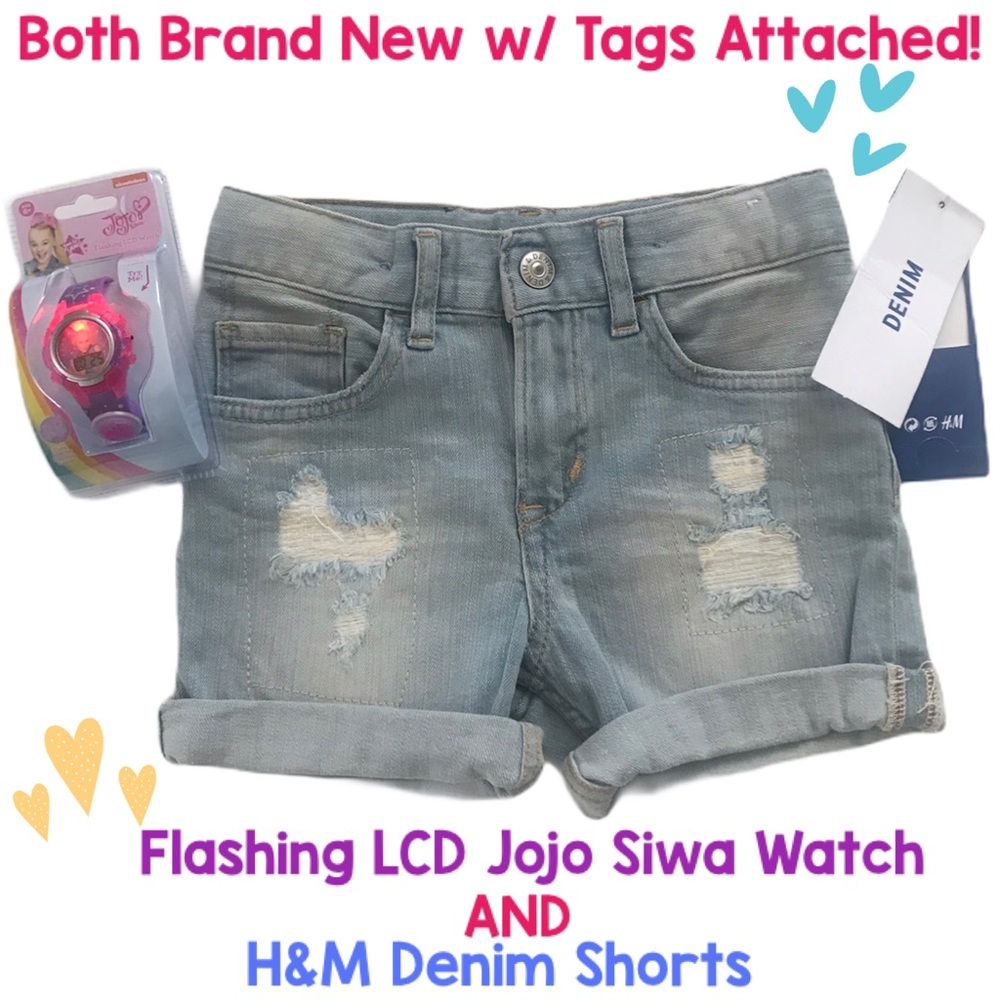 ❣️Both Brand New w/ Tags! Denim Shorts & Watch! 🎀